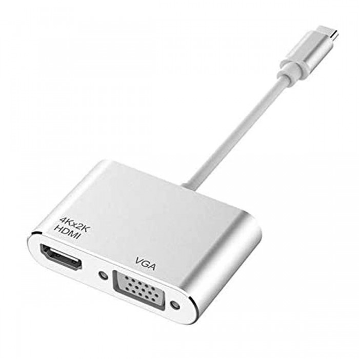 Usb Type C To Hdmi Vga Adapter Video Cable For Usb-c Convert